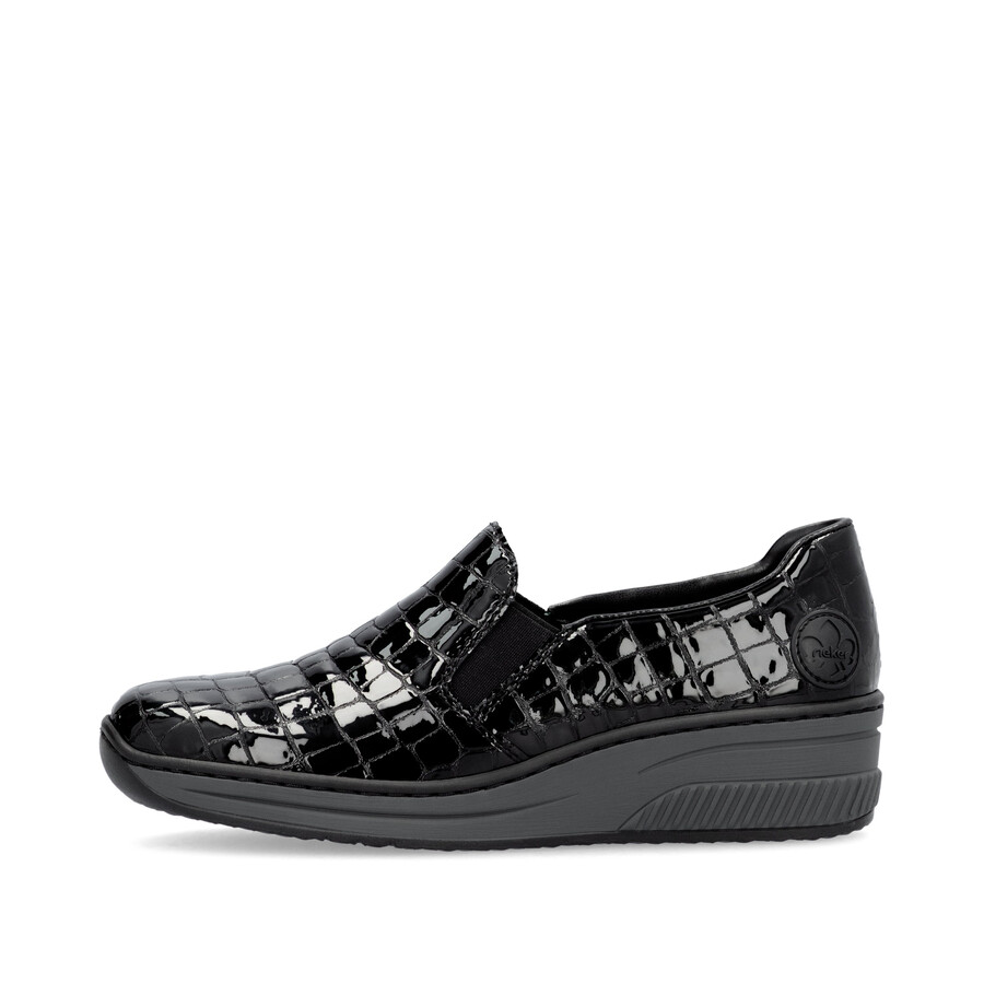 scarpe elasticizzate nere da donna rieker 48752-00