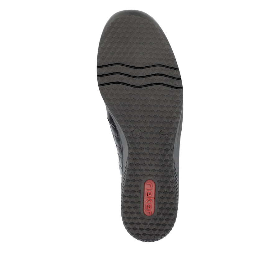 scarpe elasticizzate nere da donna rieker 48752-00