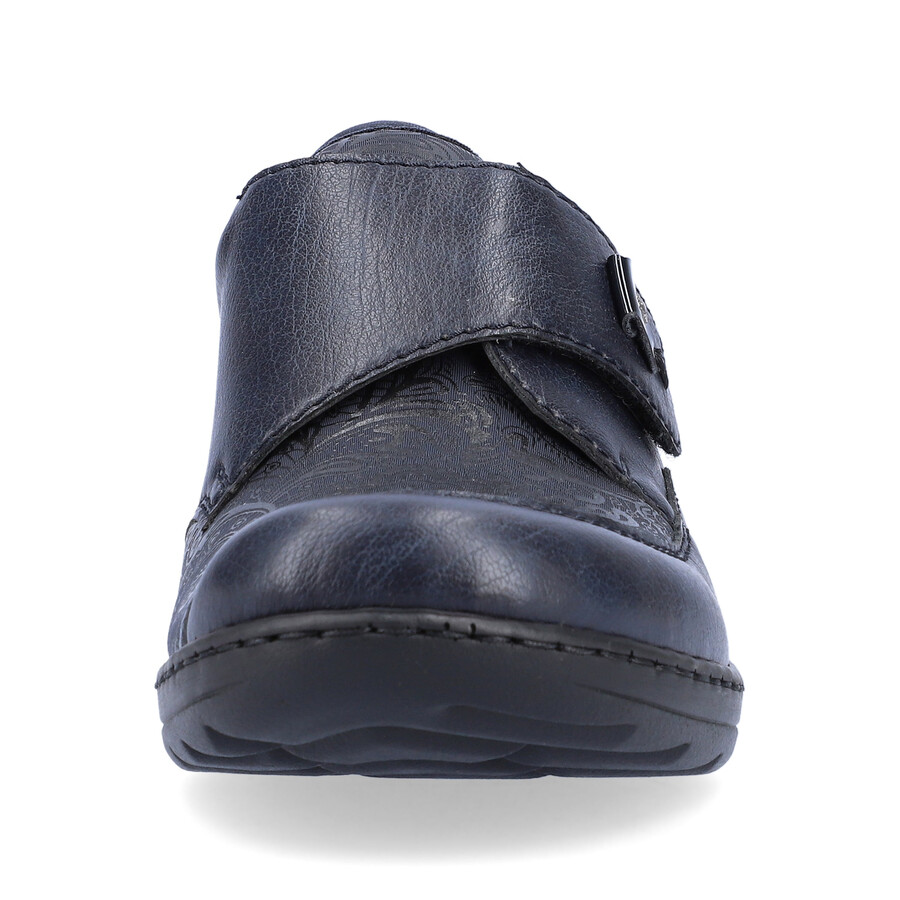 scarpe blu con velcro per donna rieker 48951-14