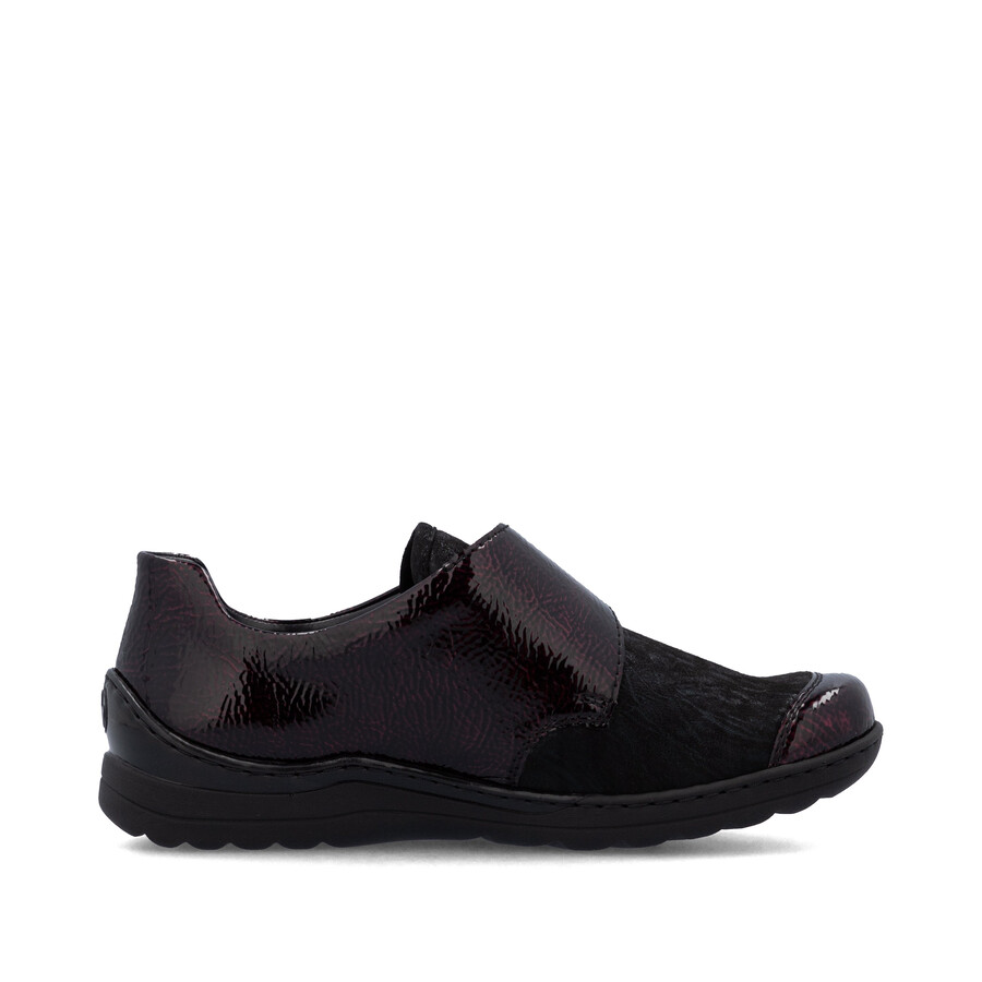 scarpe rosse con velcro per donna rieker 48951-35