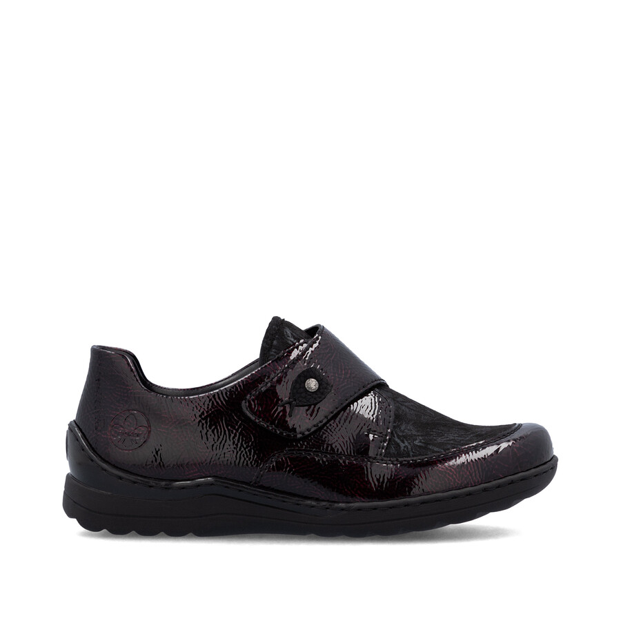 scarpe rosse con velcro per donna rieker 48951-35