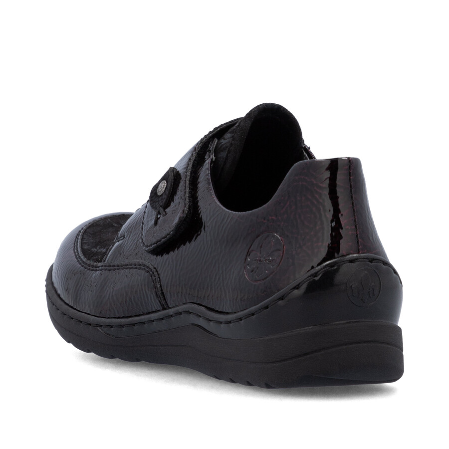scarpe rosse con velcro per donna rieker 48951-35
