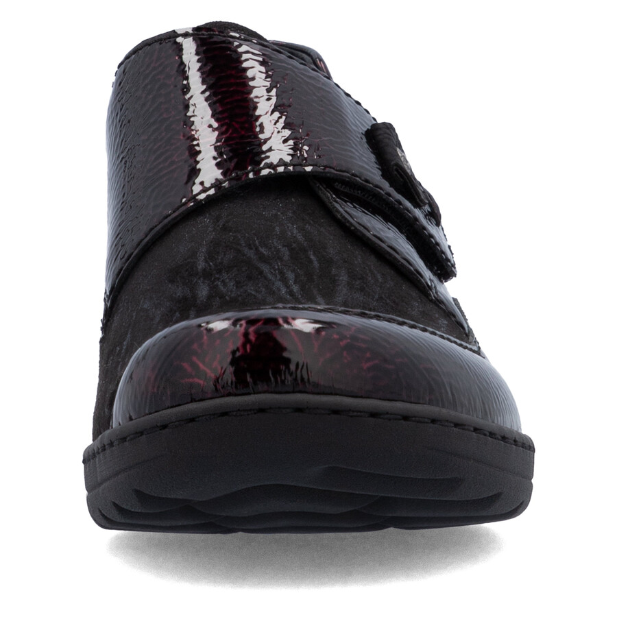 scarpe rosse con velcro per donna rieker 48951-35