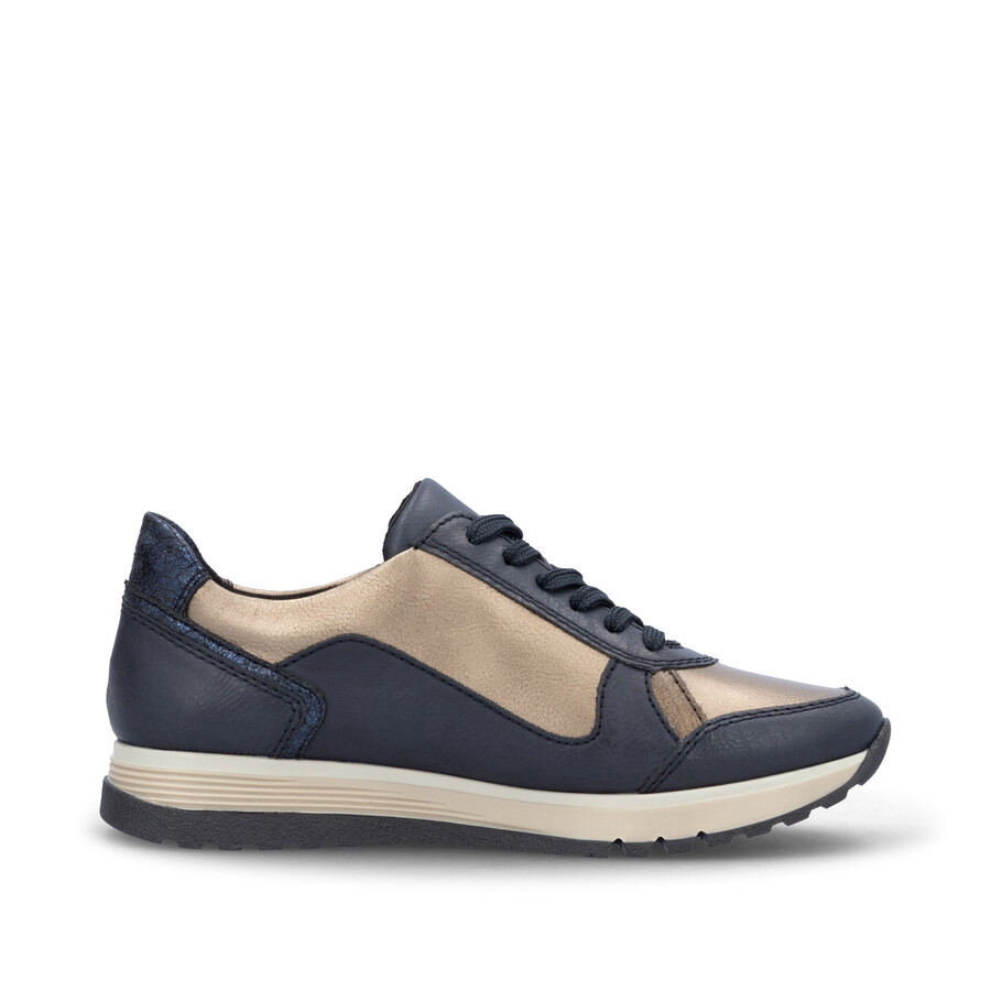 scarpe con cerniera blu da donna rieker 49002-14