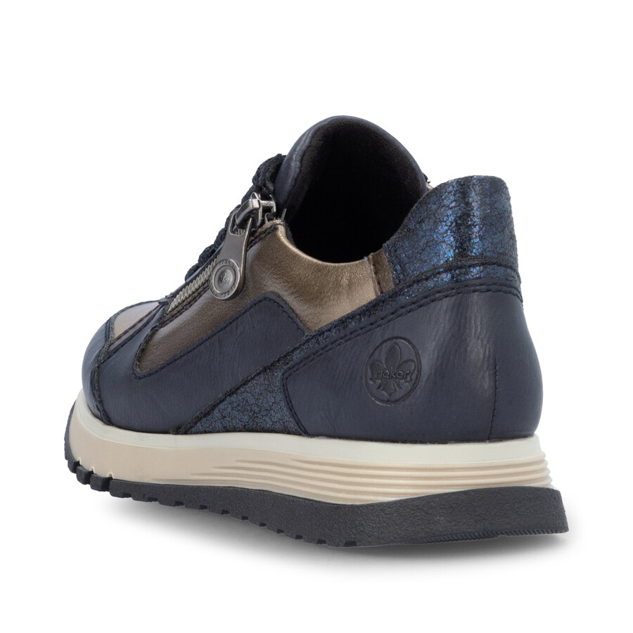 scarpe con cerniera blu da donna rieker 49002-14
