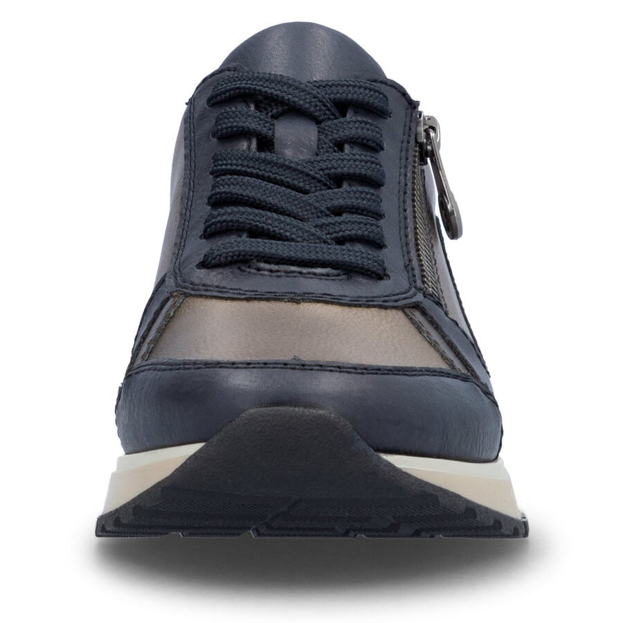 scarpe con cerniera blu da donna rieker 49002-14