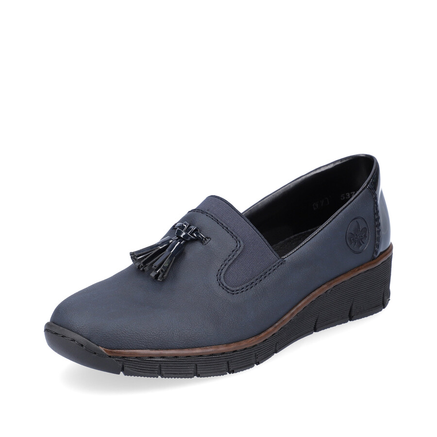 scarpe elasticizzate blu da donna rieker 53751-14
