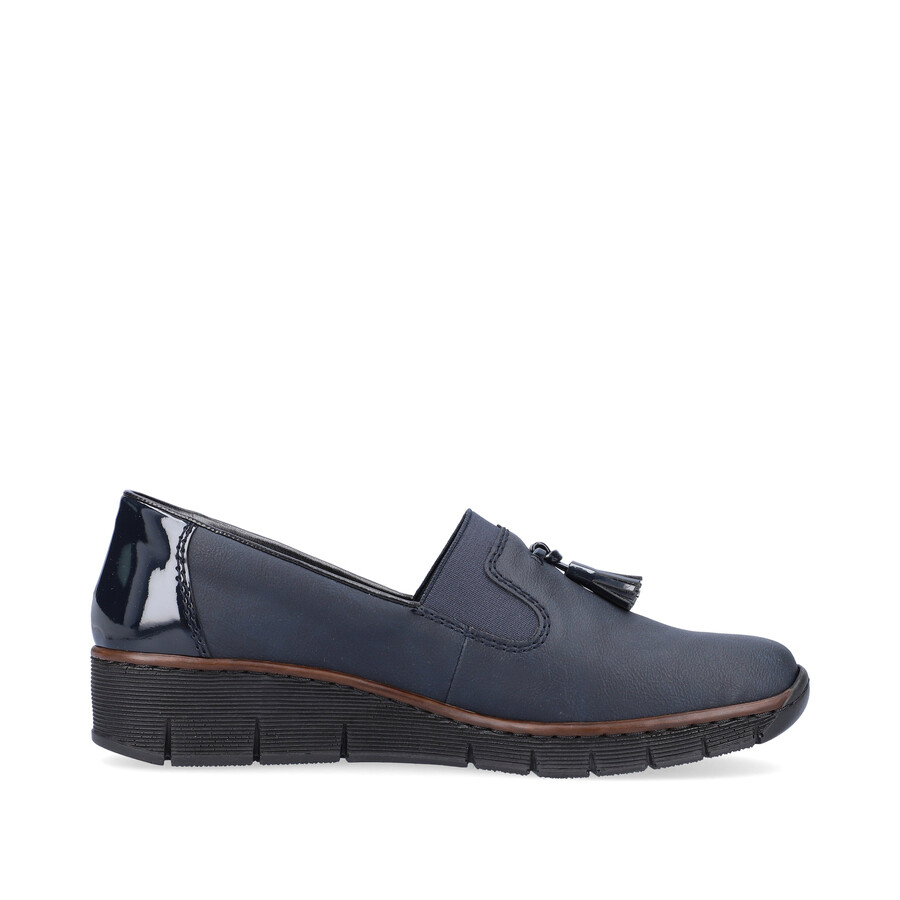 scarpe elasticizzate blu da donna rieker 53751-14