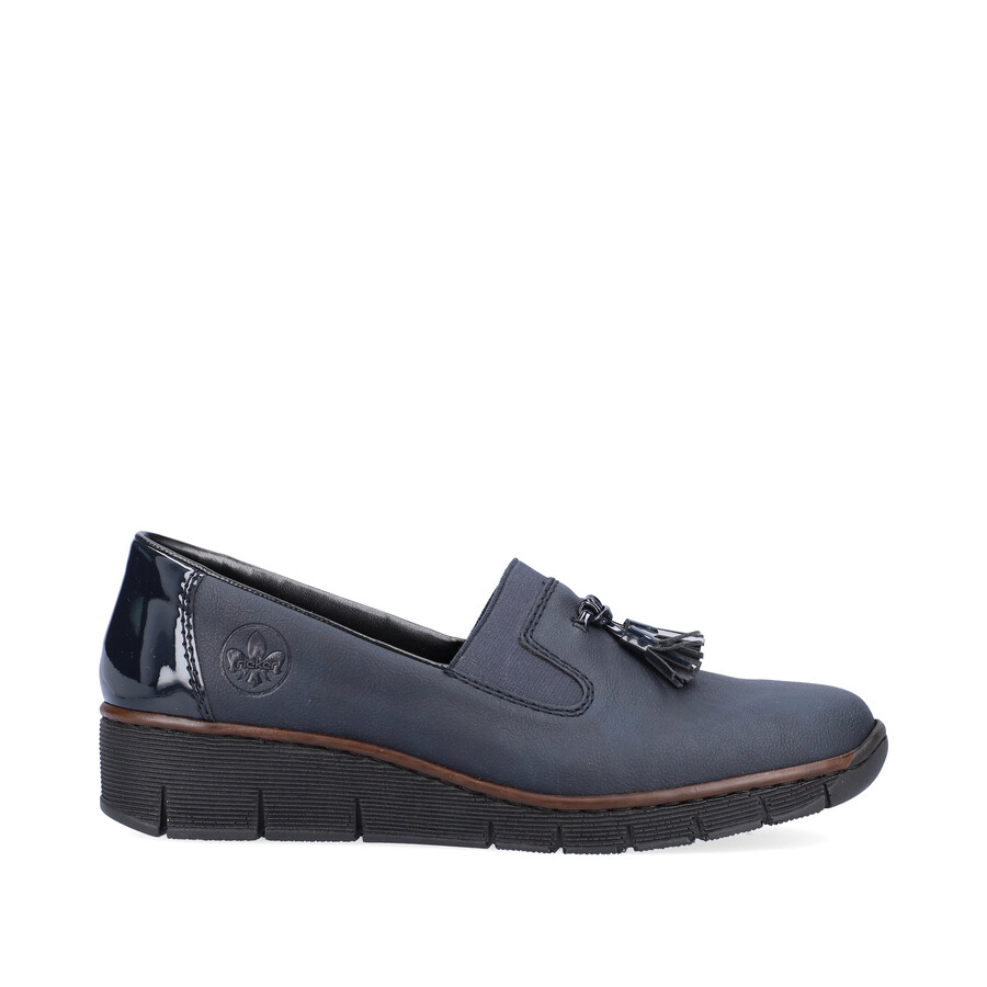 scarpe elasticizzate blu da donna rieker 53751-14