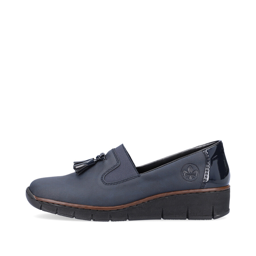 scarpe elasticizzate blu da donna rieker 53751-14