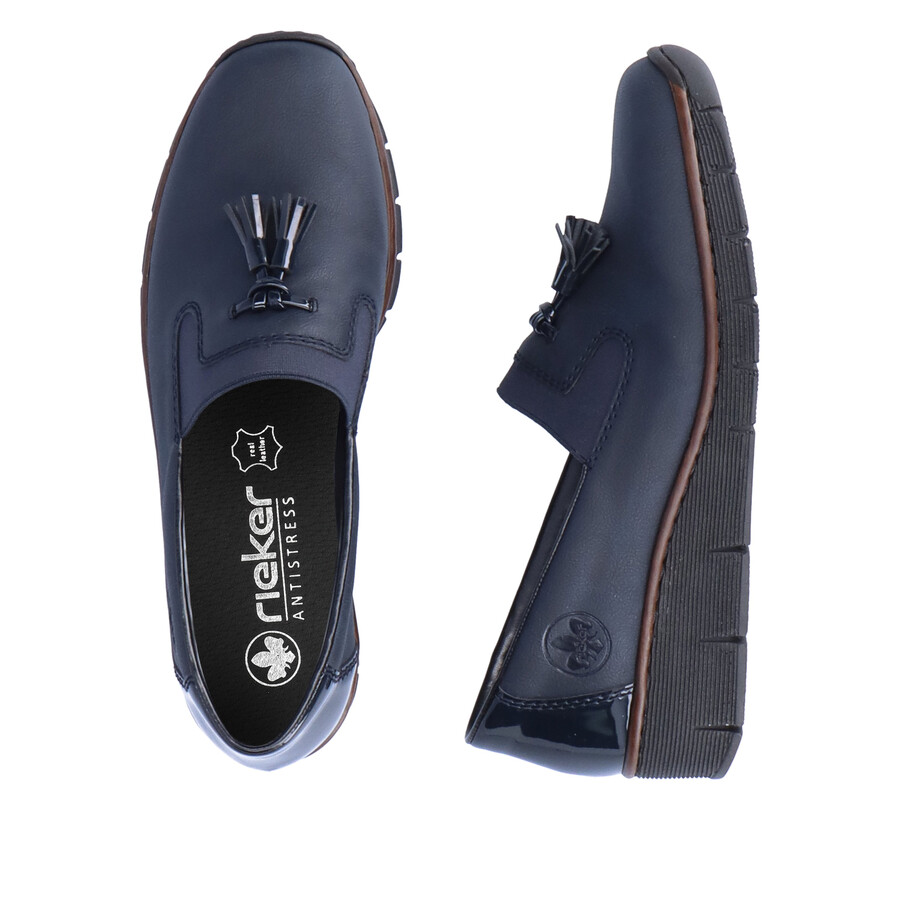 scarpe elasticizzate blu da donna rieker 53751-14
