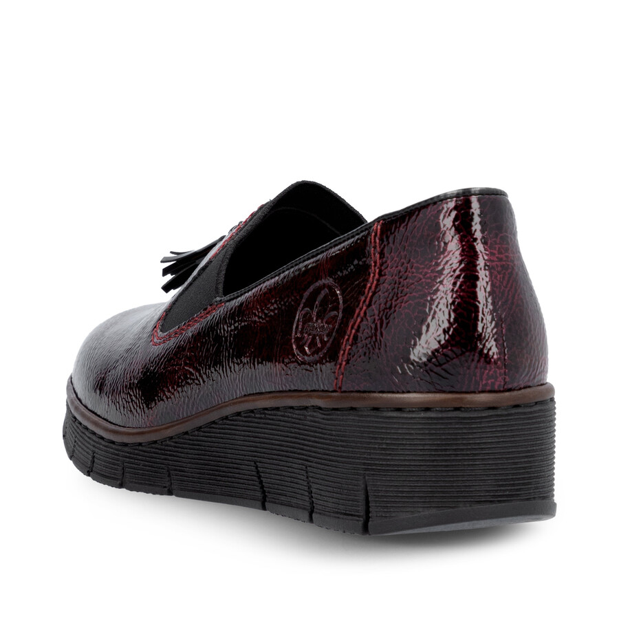 scarpe elasticizzate rosse da donna rieker 53751-35