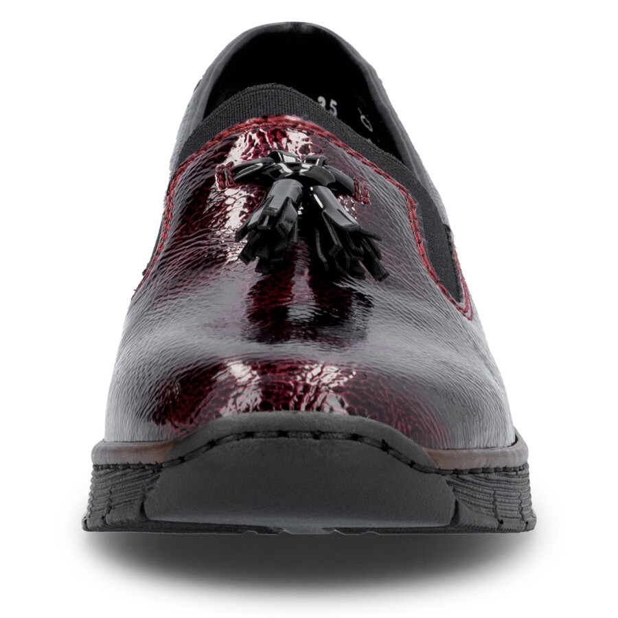 scarpe elasticizzate rosse da donna rieker 53751-35