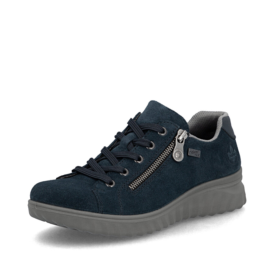 scarpe con cerniera blu da donna rieker 59000-14