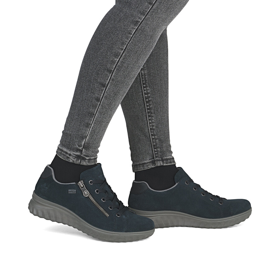 scarpe con cerniera blu da donna rieker 59000-14