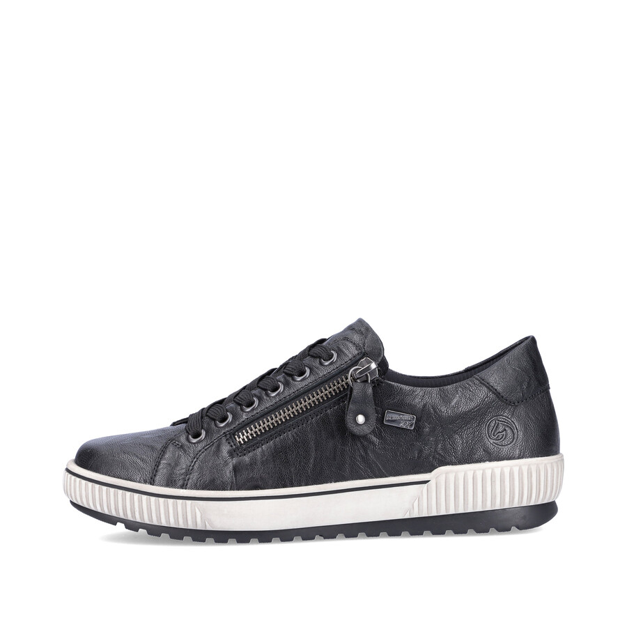 scarpe nere con cerniera per donna remonte d0700-00