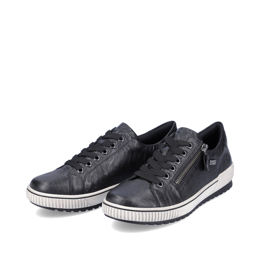 scarpe nere con cerniera per donna remonte d0700-00