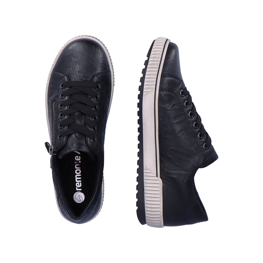 scarpe nere con cerniera per donna remonte d0700-00