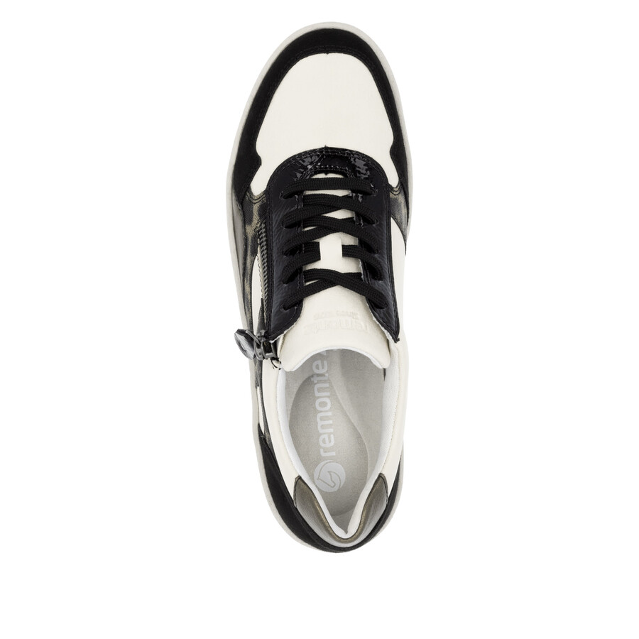 scarpe beige con cerniera per donna remonte d0j04-60