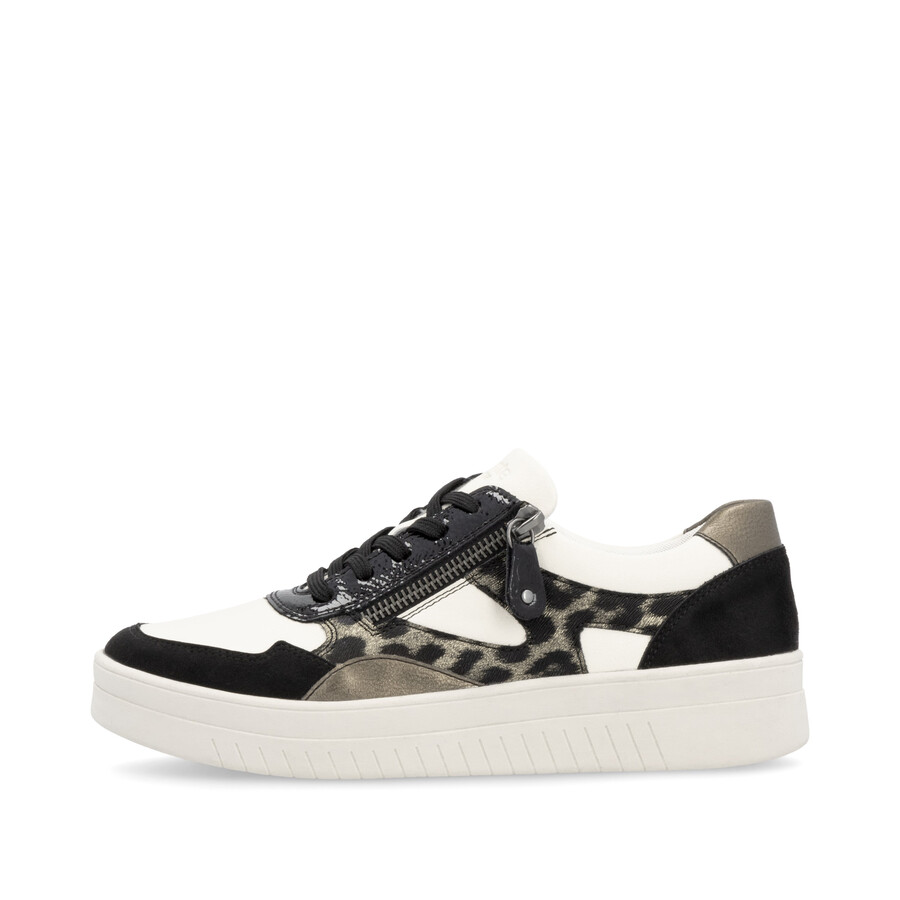 scarpe beige con cerniera per donna remonte d0j04-60