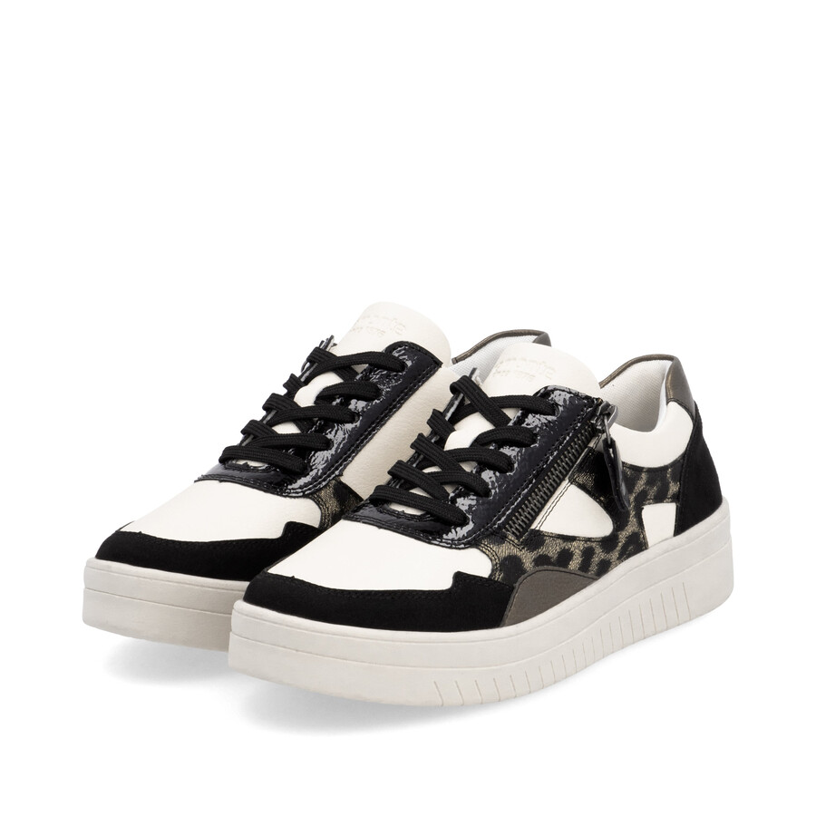 scarpe beige con cerniera per donna remonte d0j04-60