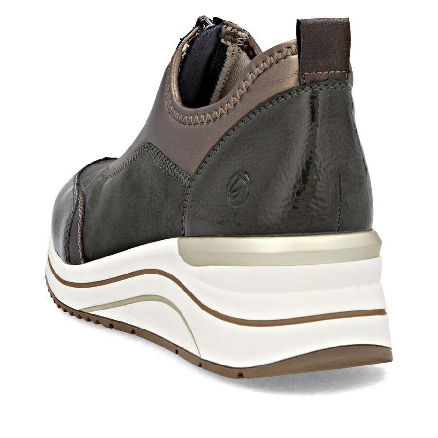 scarpe con cerniera verde da donna remonte d0t08-54