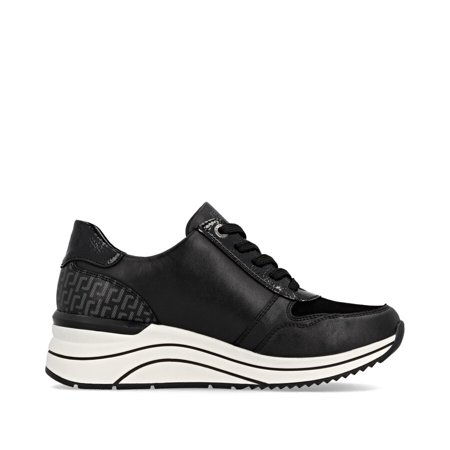 scarpe nere con cerniera per donna remonte d0t16-03