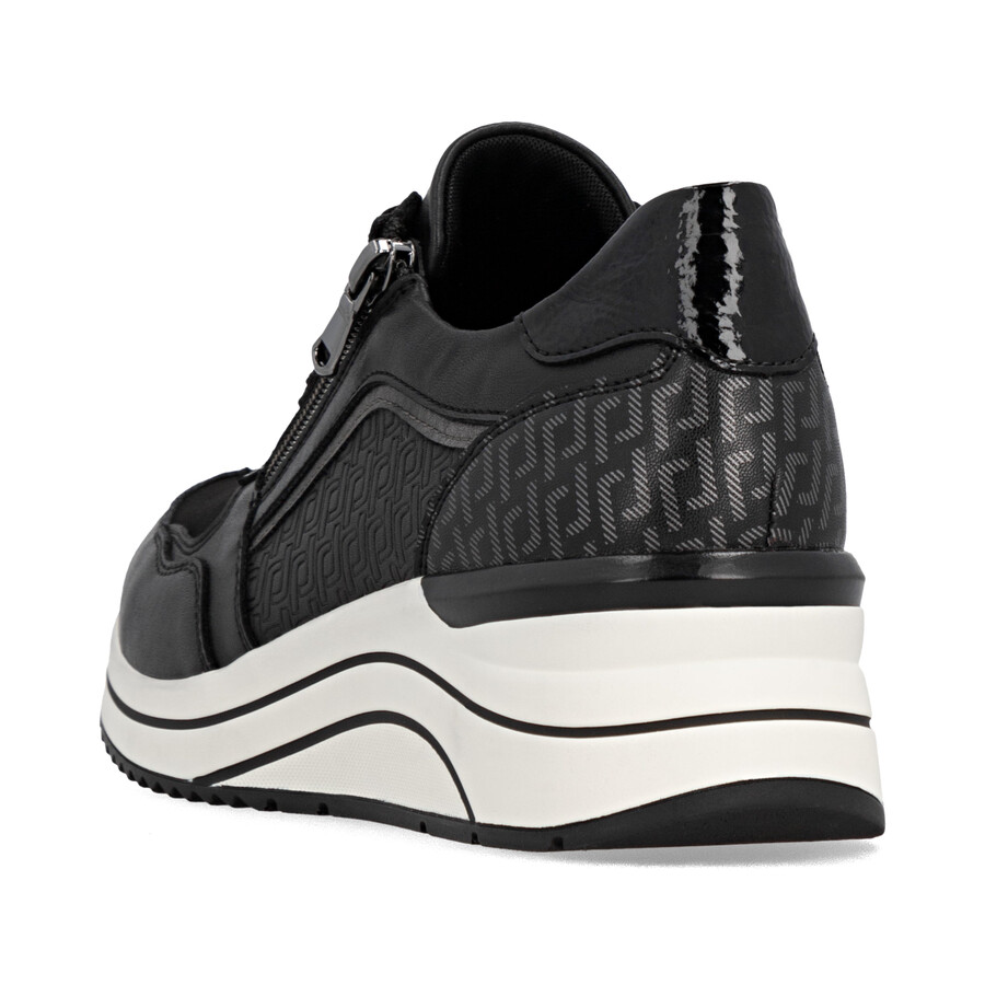 scarpe nere con cerniera per donna remonte d0t16-03