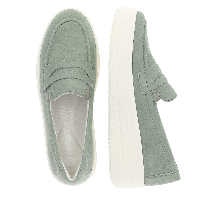scarpe elasticizzate verdi da donna remonte d1c05-52