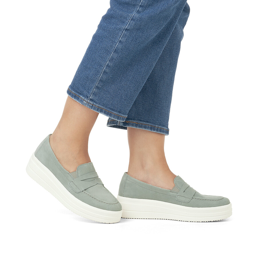 scarpe elasticizzate verdi da donna remonte d1c05-52
