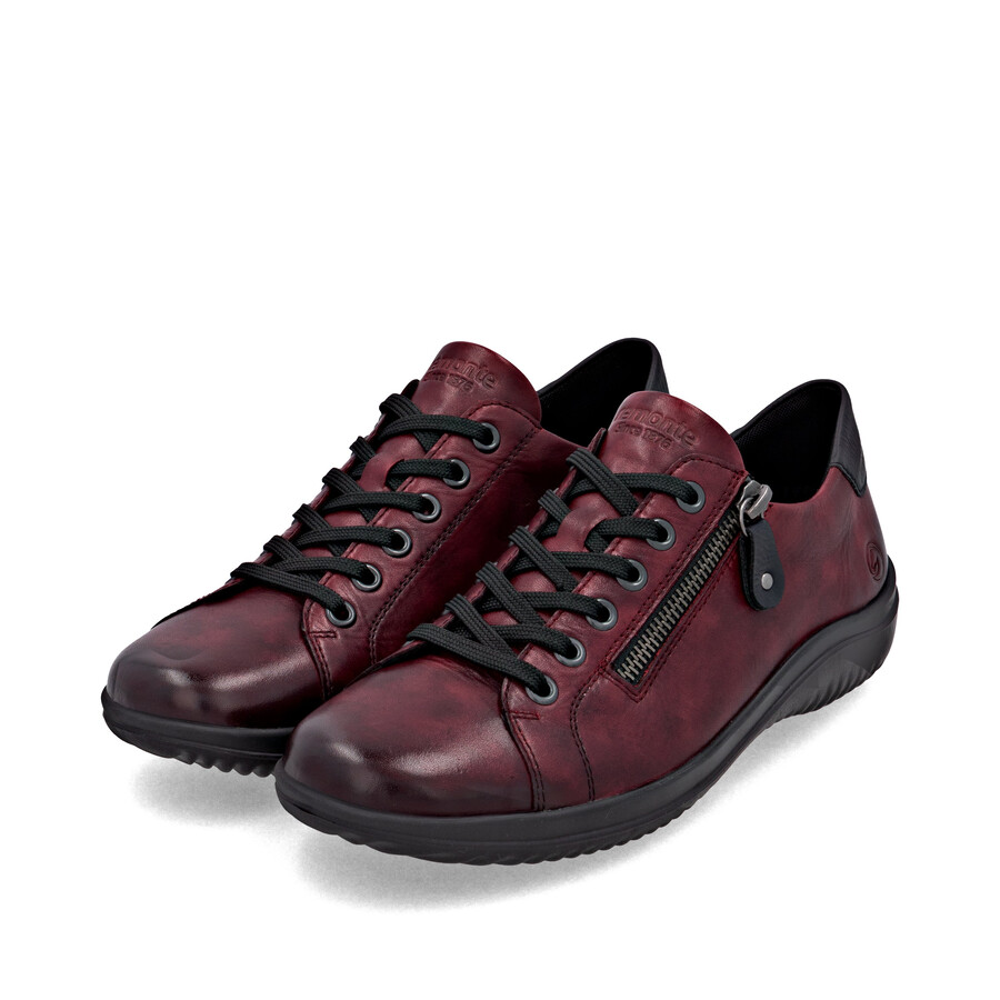 scarpe con cerniera rossa da donna remonte d1e03-35
