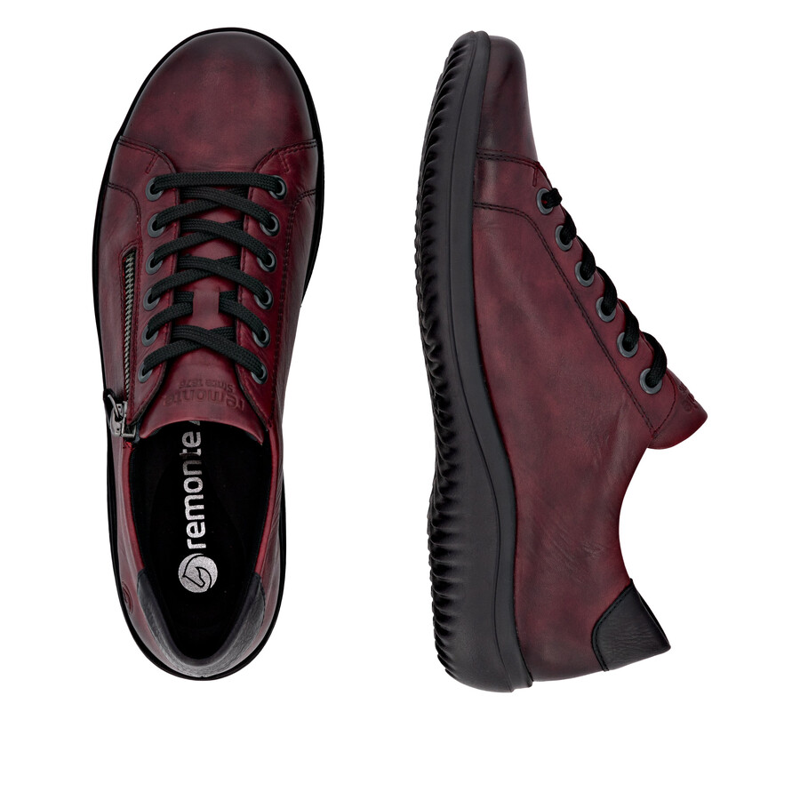 scarpe con cerniera rossa da donna remonte d1e03-35