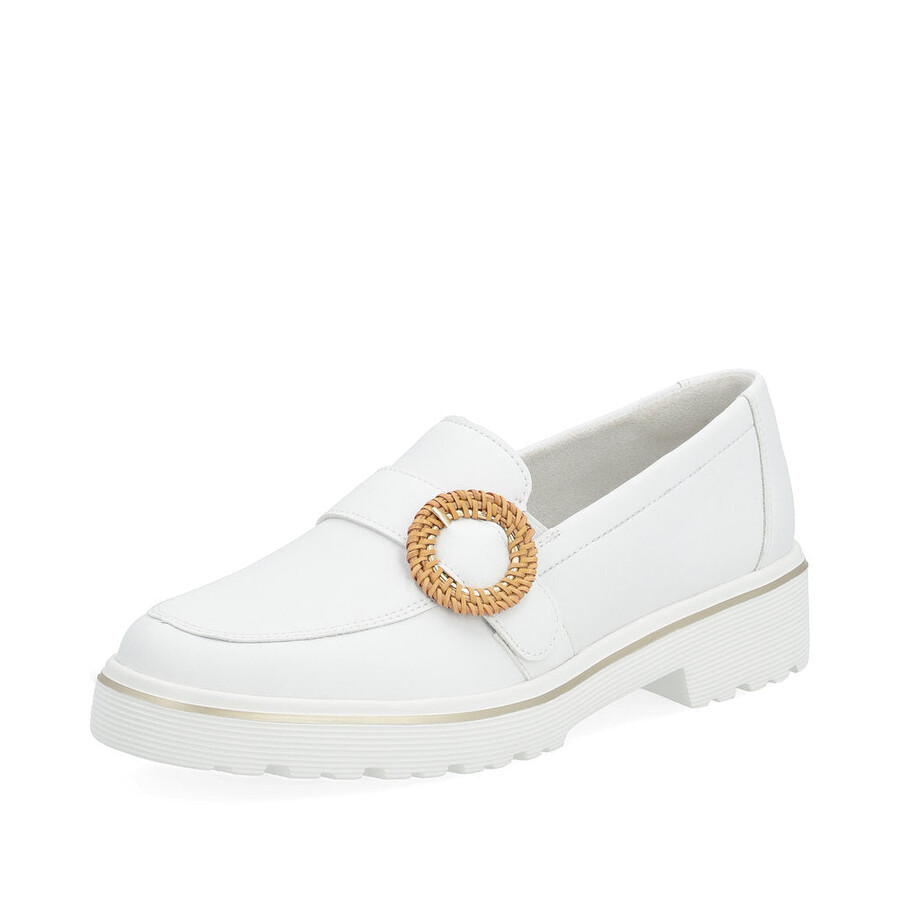 scarpe bianche elasticizzate da donna remonte d1h00-80