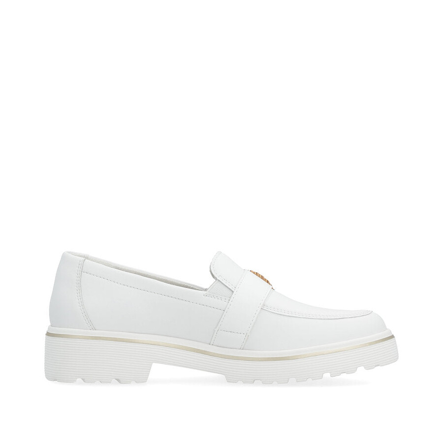 scarpe bianche elasticizzate da donna remonte d1h00-80