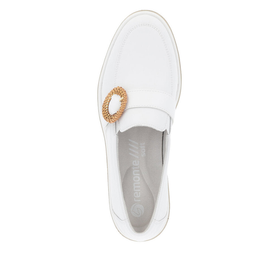 scarpe bianche elasticizzate da donna remonte d1h00-80