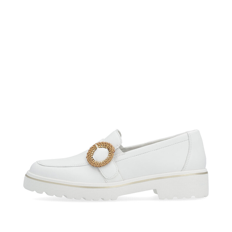 scarpe bianche elasticizzate da donna remonte d1h00-80