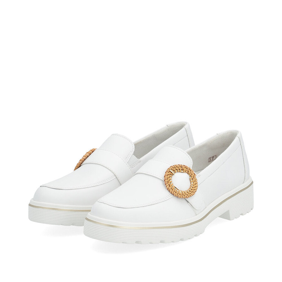 scarpe bianche elasticizzate da donna remonte d1h00-80