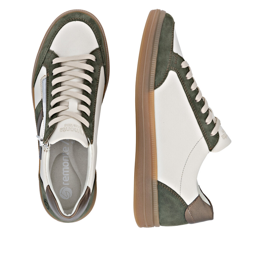 scarpe beige con cerniera per donna remonte d2c04-60