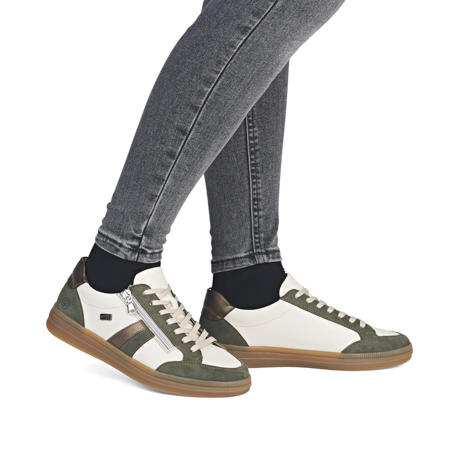 scarpe beige con cerniera per donna remonte d2c04-60