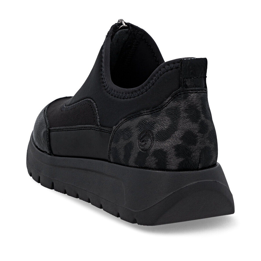 scarpe nere con cerniera per donna remonte d2v01-04