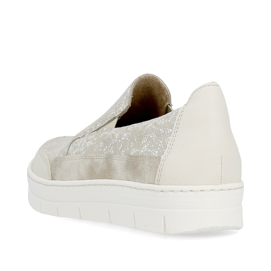 scarpe elasticizzate metallizzate da donna remonte d5829-90