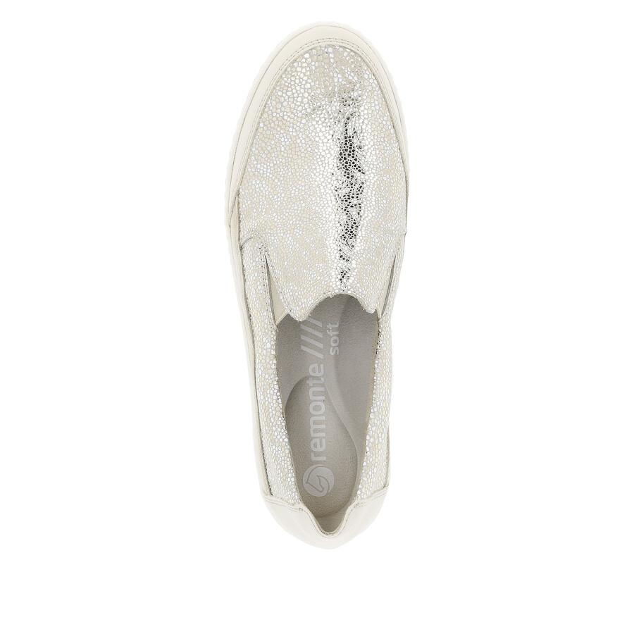 scarpe elasticizzate metallizzate da donna remonte d5829-90