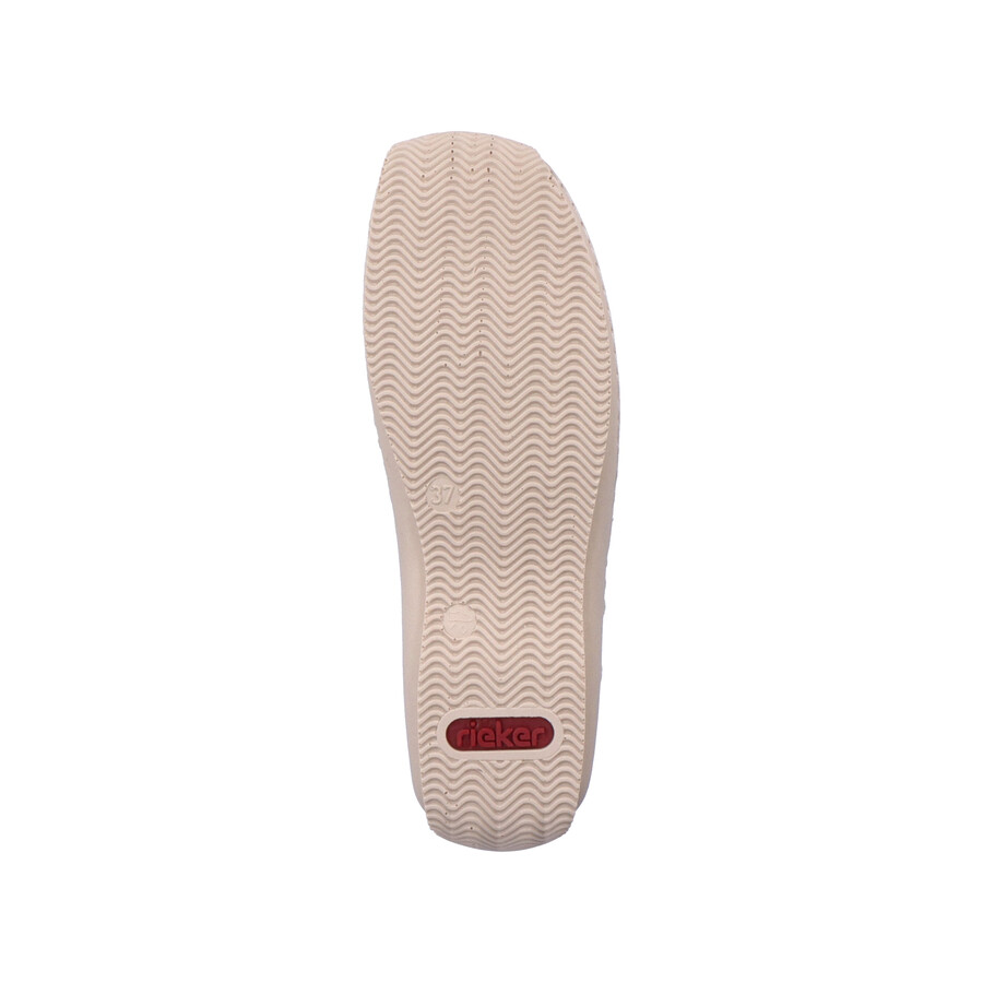 scarpe slip-on beige da donna rieker l1752-60