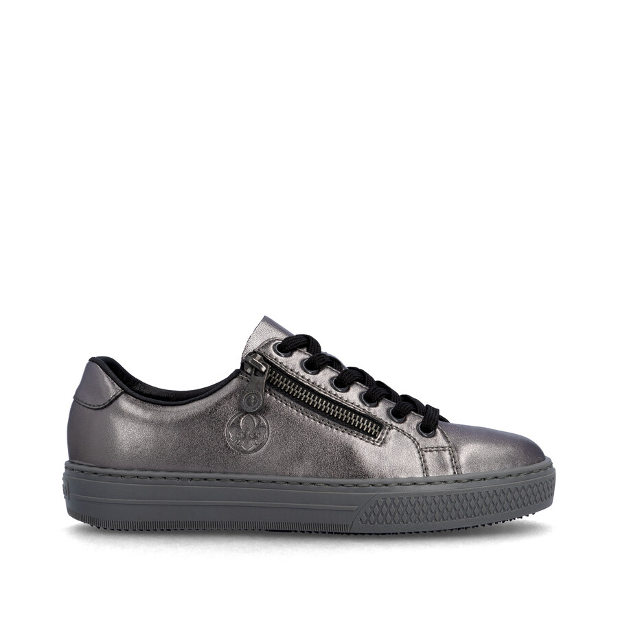 scarpe con cerniera argentoplatino da donna rieker l59l1-90