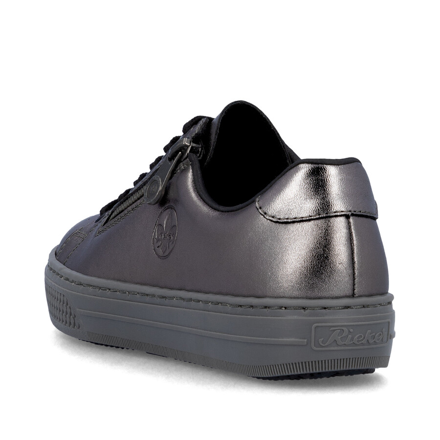 scarpe con cerniera argentoplatino da donna rieker l59l1-90