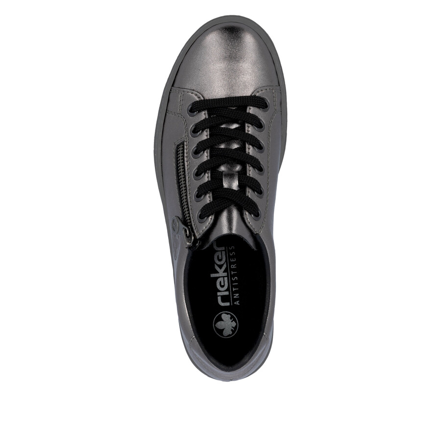 scarpe con cerniera argentoplatino da donna rieker l59l1-90