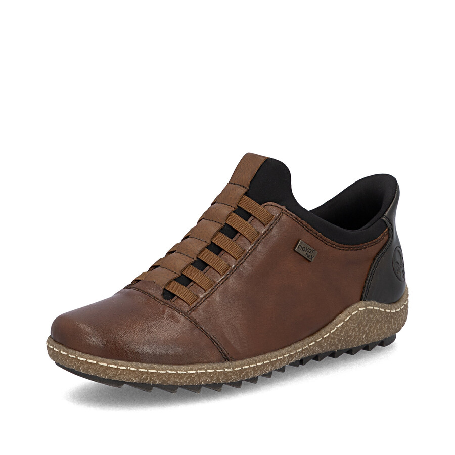 scarpe elasticizzate marroni da donna rieker l7562-22