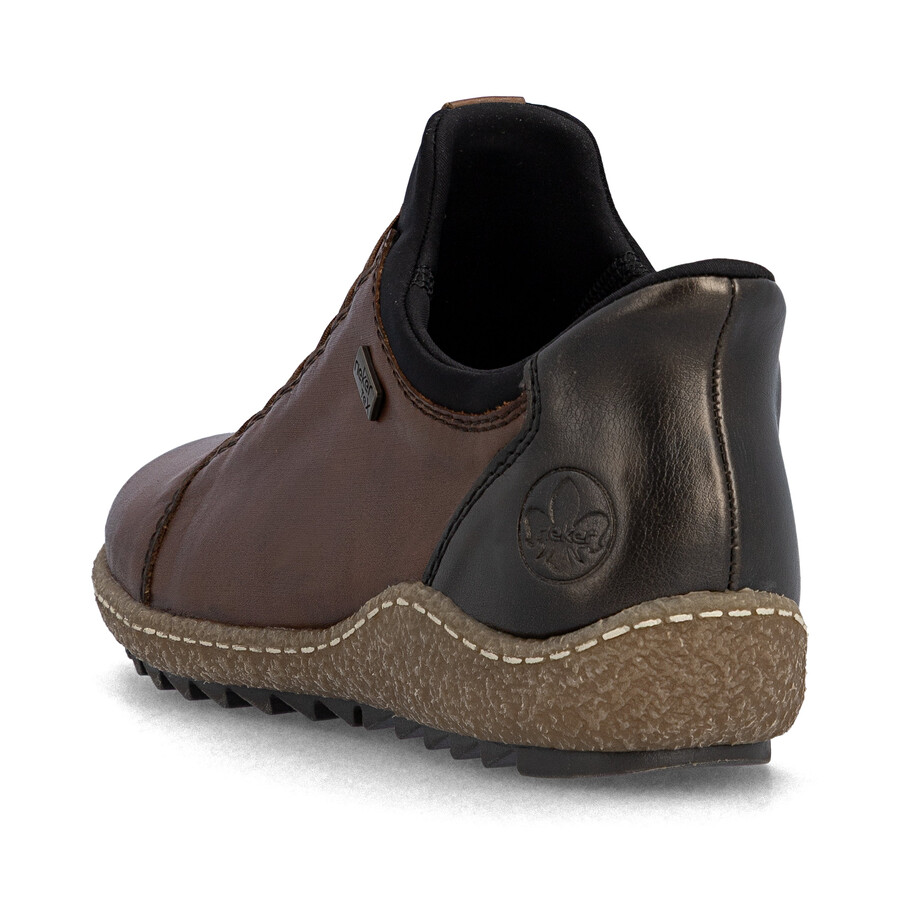 scarpe elasticizzate marroni da donna rieker l7562-22
