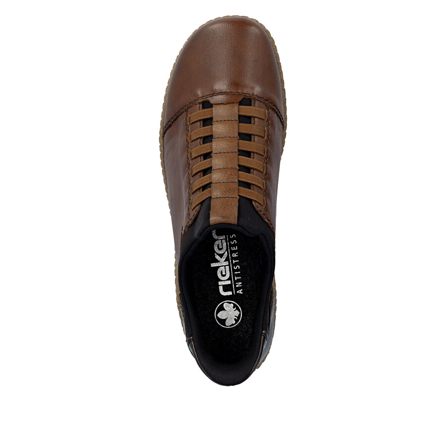 scarpe elasticizzate marroni da donna rieker l7562-22