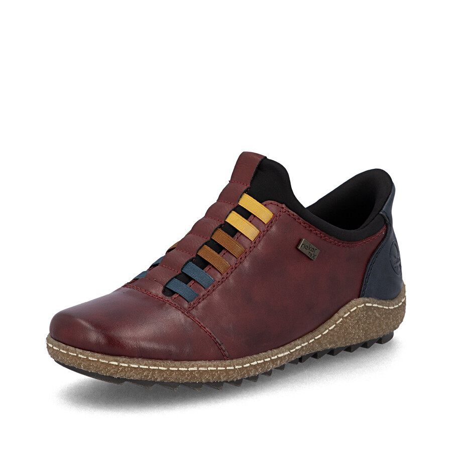 scarpe elasticizzate rosse da donna rieker l7562-35